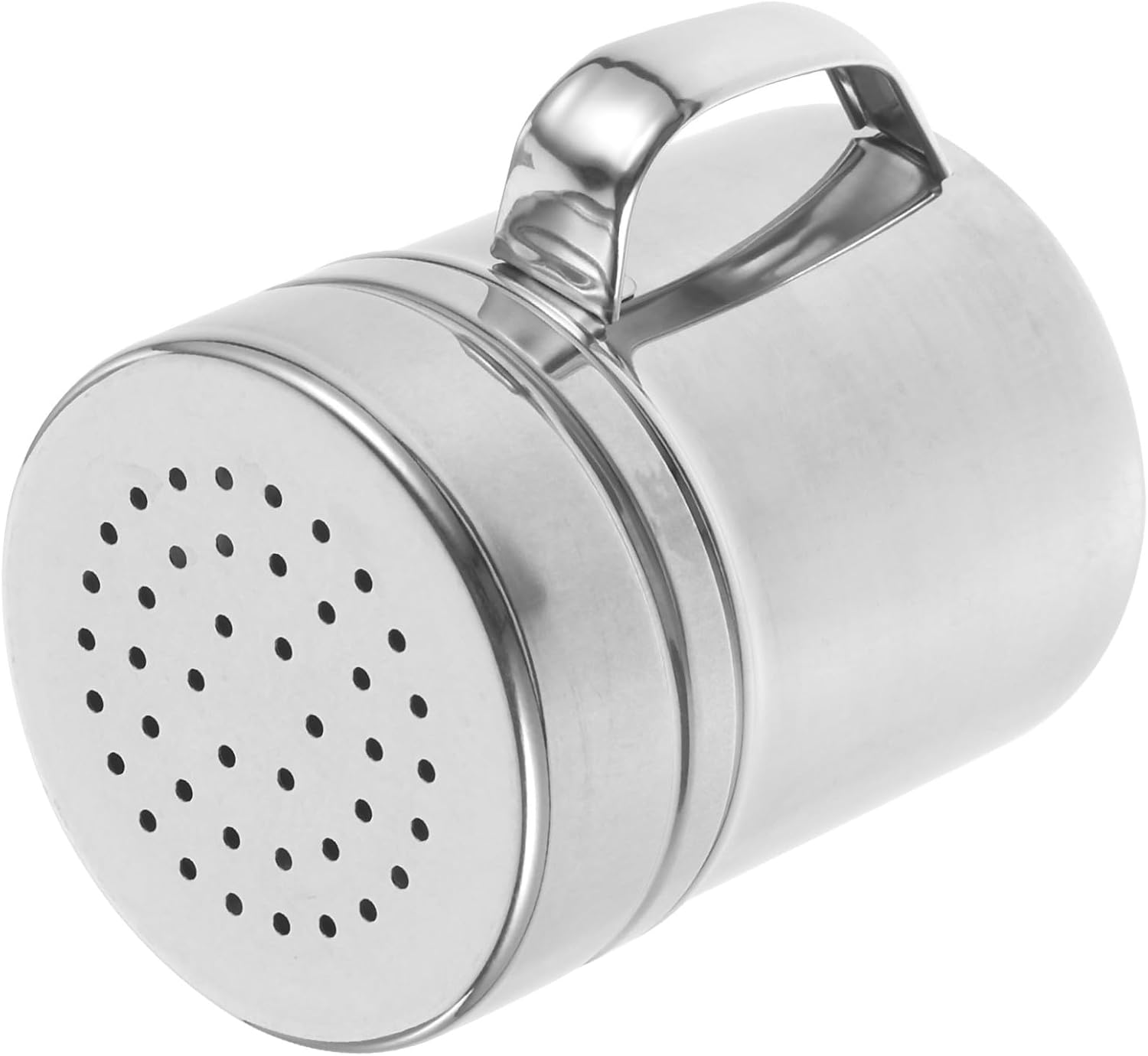 Reusable Stainless Steel Sugar Shaker with Handle for Controlled Use