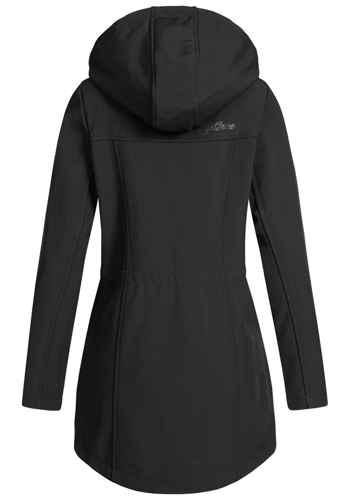 Eight2Nine Damen Softshelljacke LETN-041 Kurzmantel mit Kapuze