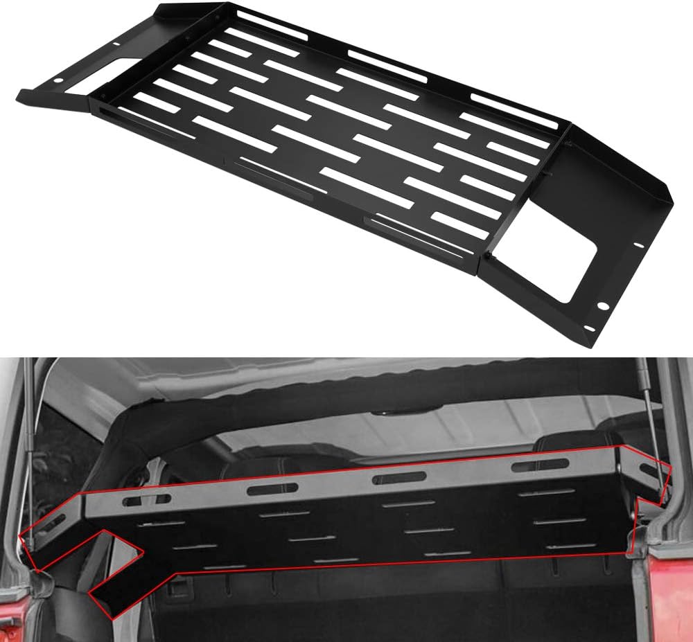 KUAFU Interior Cargo Rack Storage Compatible with 2007-2018 Jeep Wrangler JK Interior Rear Cargo Basket Storage Organizers : Automotive