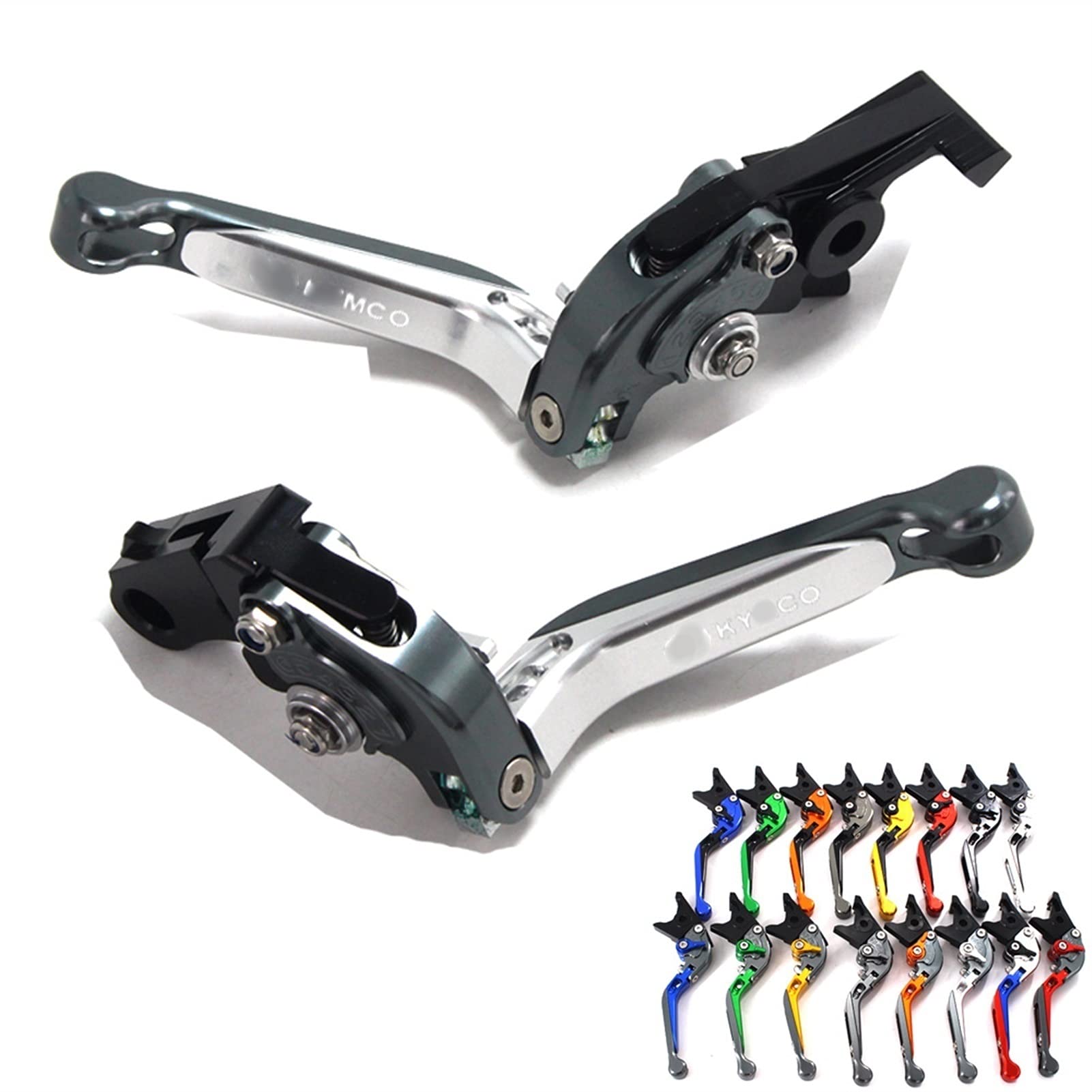 CHEVVY Freno per CFMOTO 650NK 650 NK 2011 2012 2013 2014-2015 Moto Pieghevole Allungabile CNC Moto Leve Freno Frizione Regolabili (Color : 5)