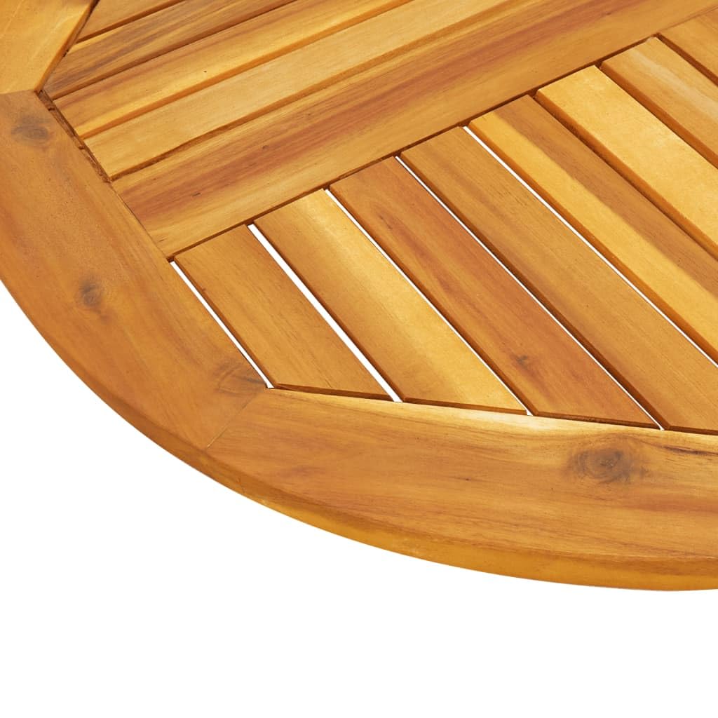 vidaXL Piano per Tavolo Ø80x2,2 cm Rotondo in Legno Massello di Acacia, Piano del Tavolo, Piano del Tavolo in Legno, Bordo di Ricambio