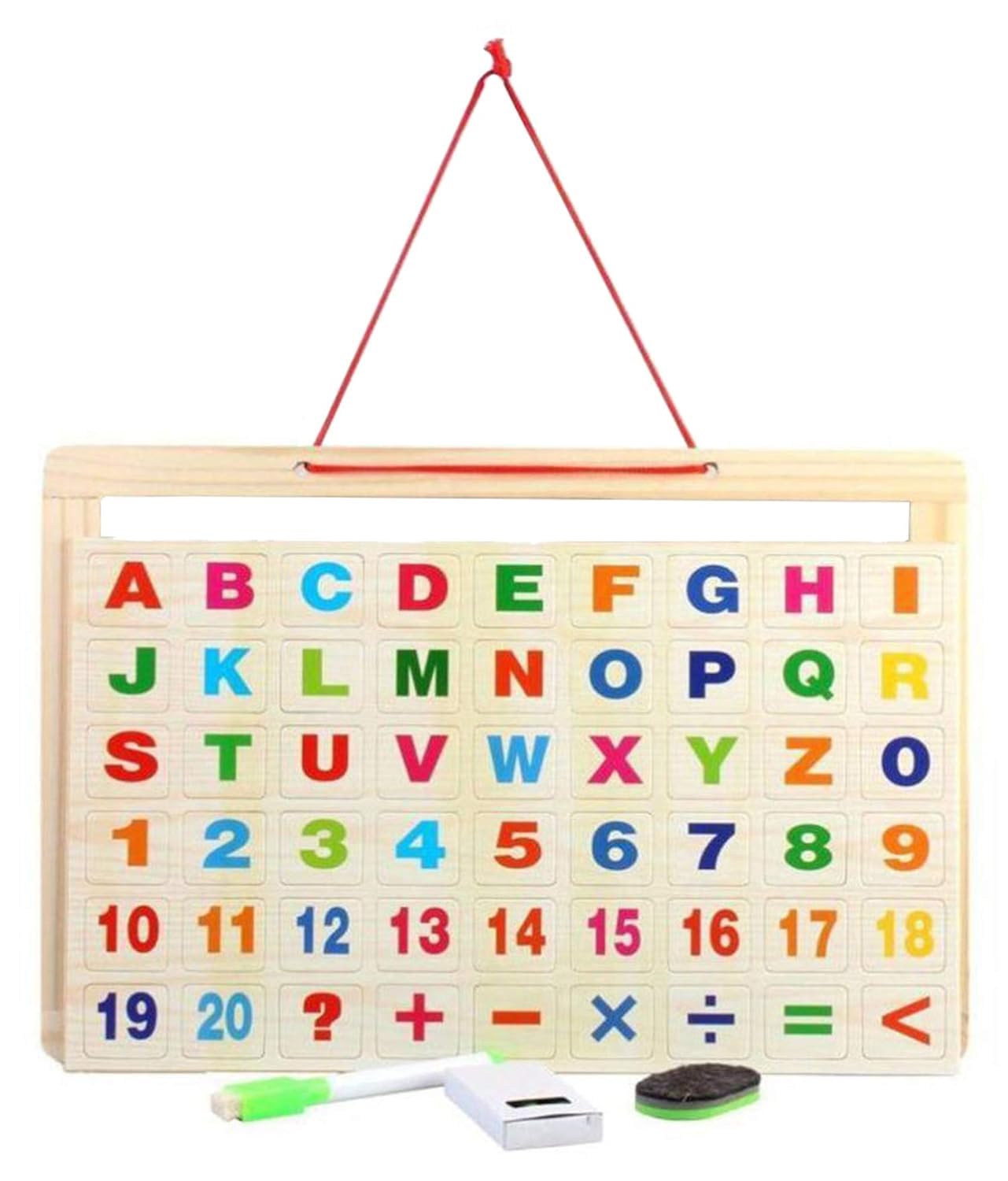 Smartcraft Wooden Frame Double Sided Magnetic Whiteboard and Black Slate with Alphanumeric, Mathematical Signs for Kids (B0CZ6G8HWJ) Amazon Price History, Amazon Price Tracker