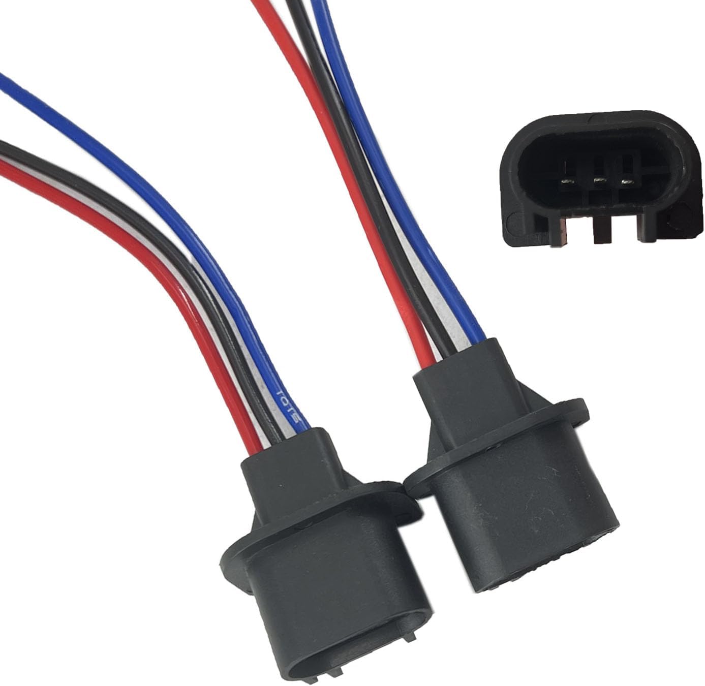 FainWan 2pcs Wire Pigtail Male 9008 H13 Harness Head Light Replace Socket Plug Connector Compatible with Yukon XL 1500 Compass Gladiator Liberty Patriot
