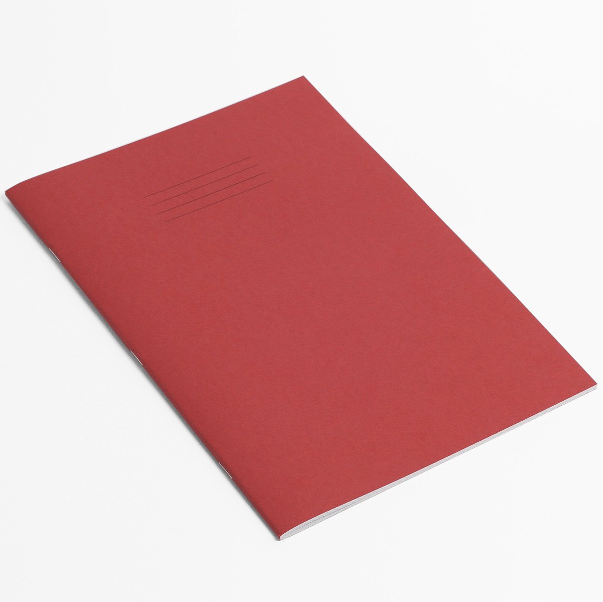 Rhino Stationery Exercise Book | A4 | 80 Page | 5mm Squared Exercise Book | Red | Learning Resources | School Books | Pack of 1