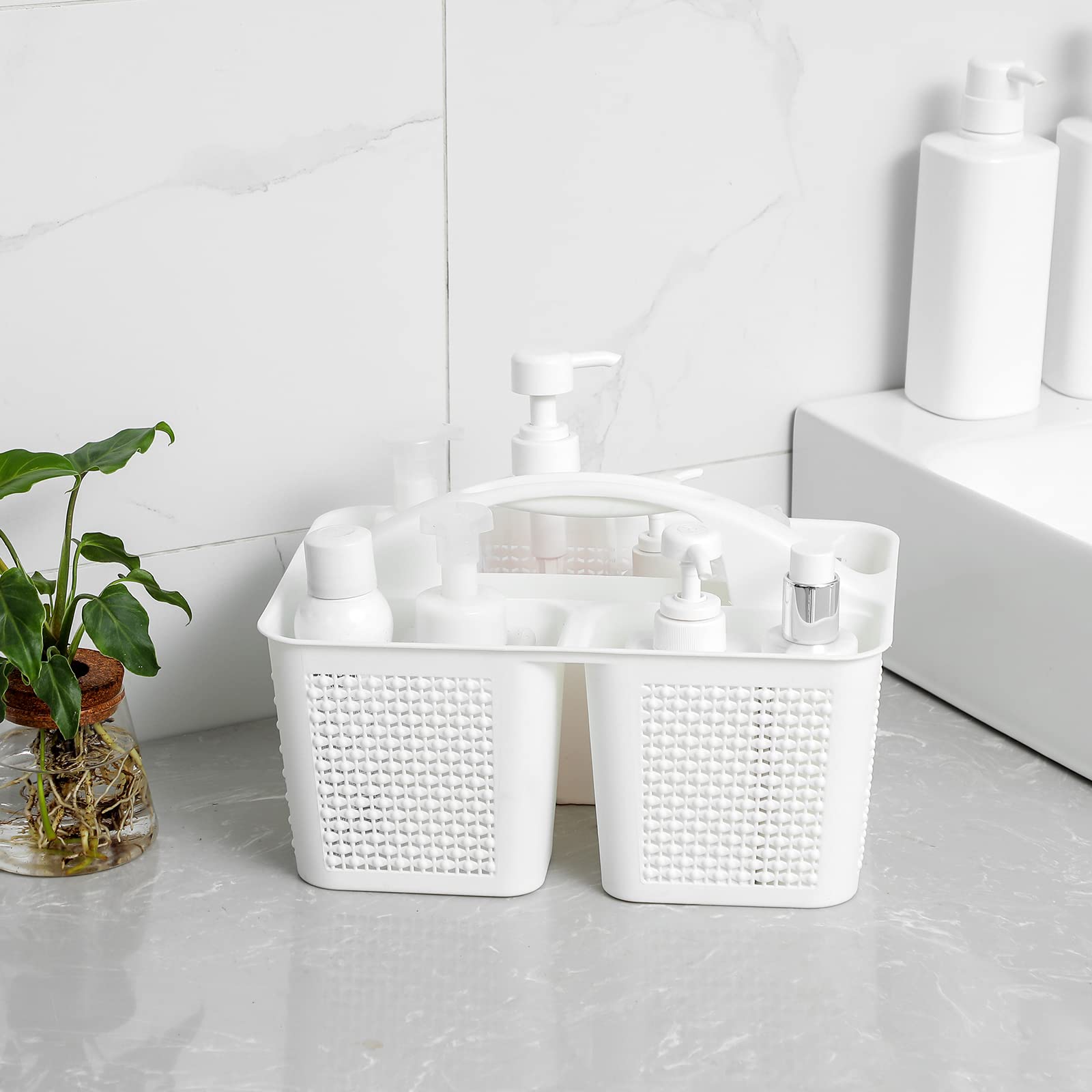Cestino Per Doccia Portatile, Portaoggetti In Plastica Con Maniglia Organizer Bagno Cucina Dormitorio Universitario Rosa 88022528
