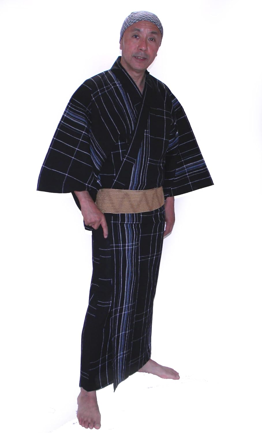 F-217 訪問着 京友禅 仕覆 笠松 駒綸子 藤色系薄グレー 暈し 正絹 美品