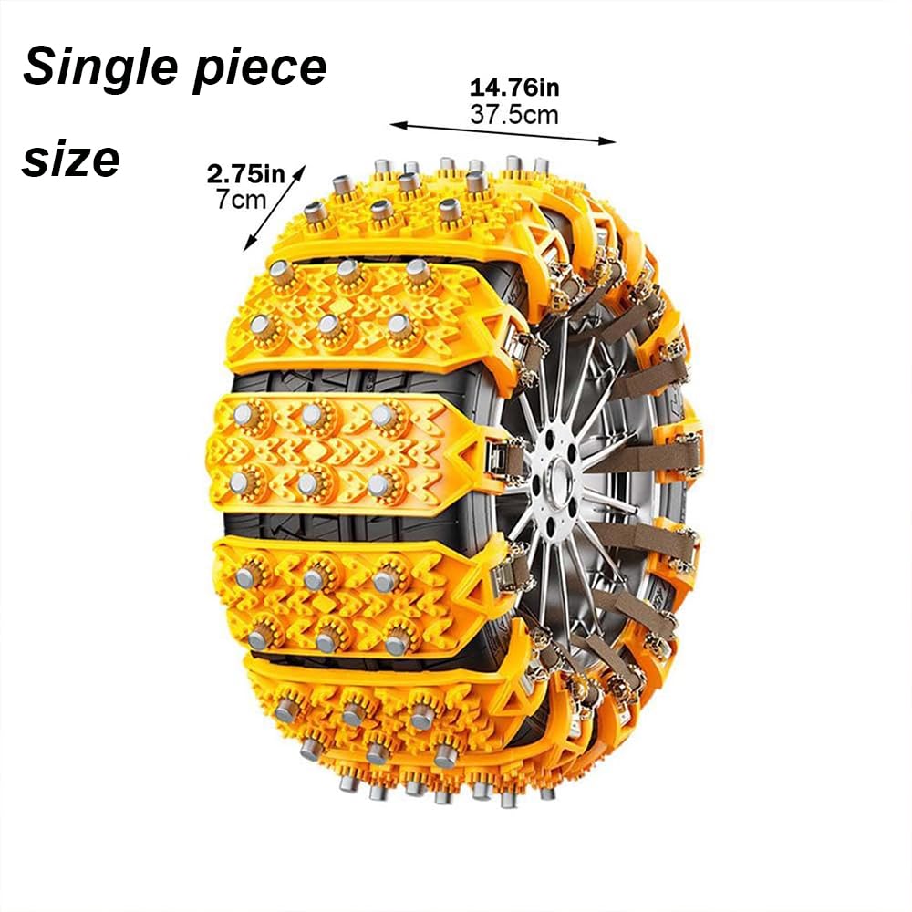 Cadenas Coche Nieve para Smart #1 2023-pr, Austables Antideslizante Cadenas, Instalación Rápida, para Carreteras con Hielo y Nieve, Cadenas Nieve,B-6PCS