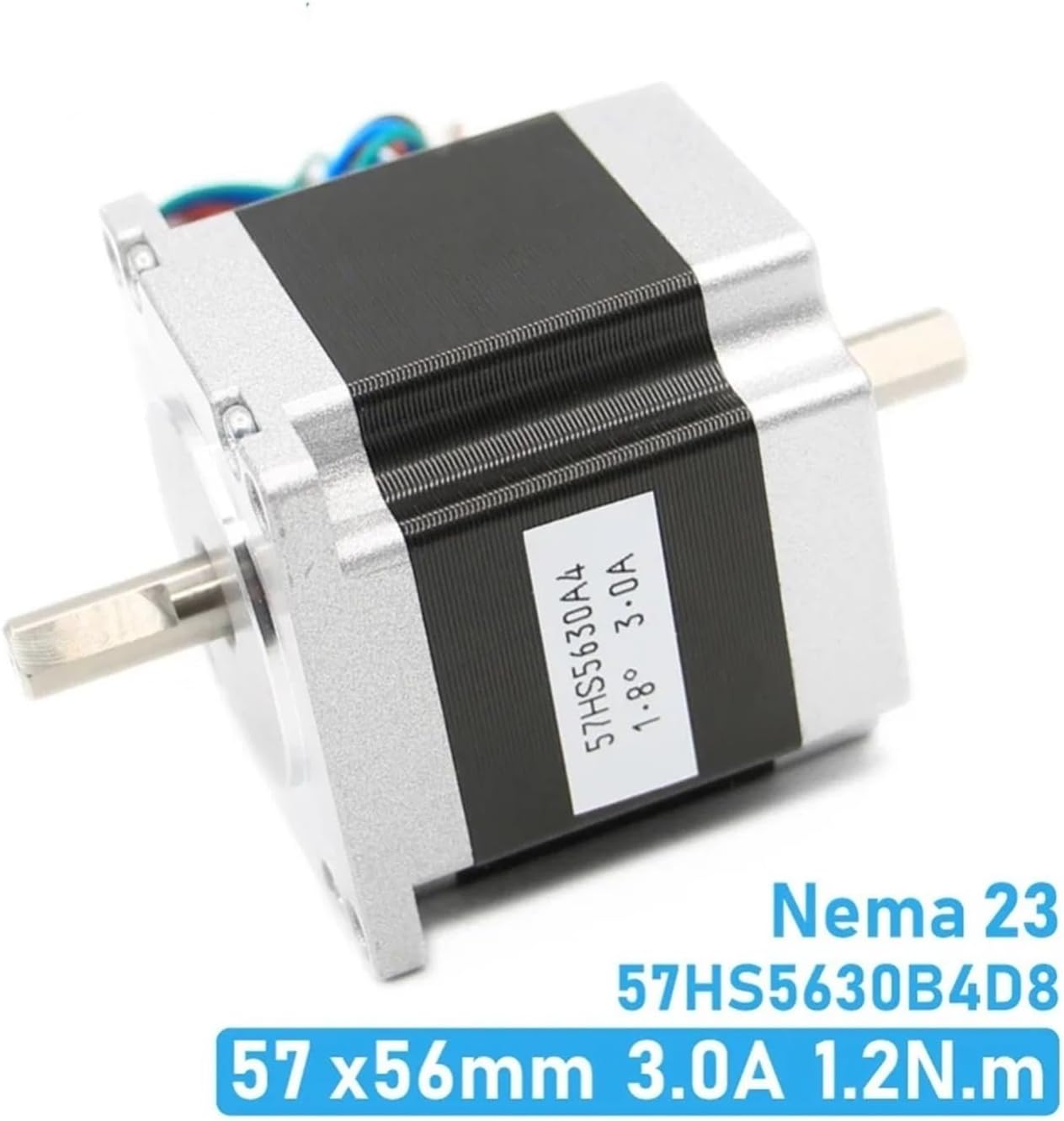 Nema23 Dual Shaft CNC Stepper motor 57x56 NEMA 23 stepper motor D=8mm 3A 1.26N.m double shaft stepping motor 180Oz-in(8mm)
