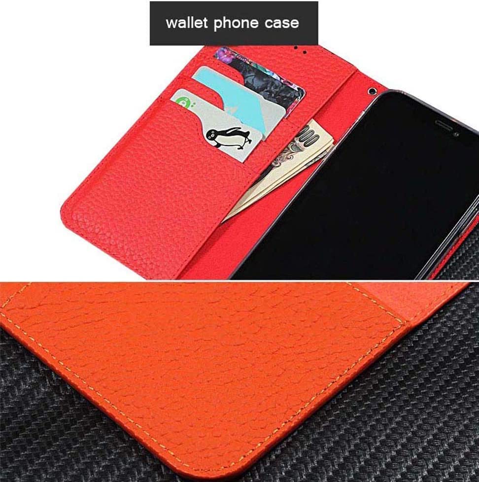 Étui portefeuille iPhone 13 Pro Max 6,7 pouces couverture rabat cuir bleu