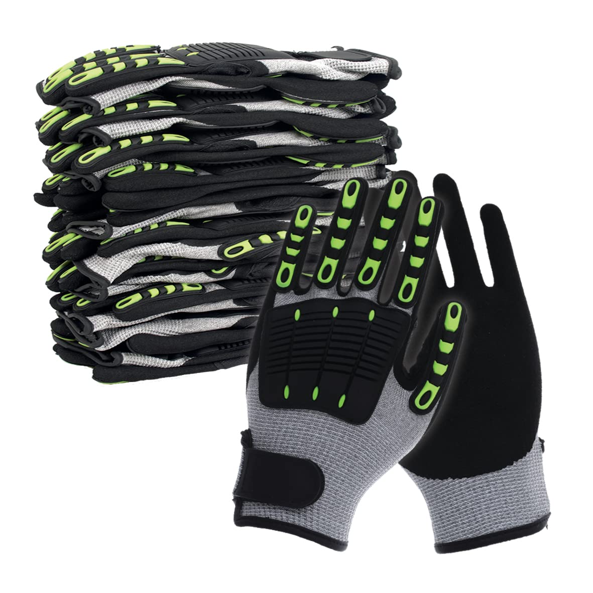 Nitrex 340RFI 10 Work Safety Gloves Sandy Nitrile Palm Coated, 13 Gauge Seamless Liner