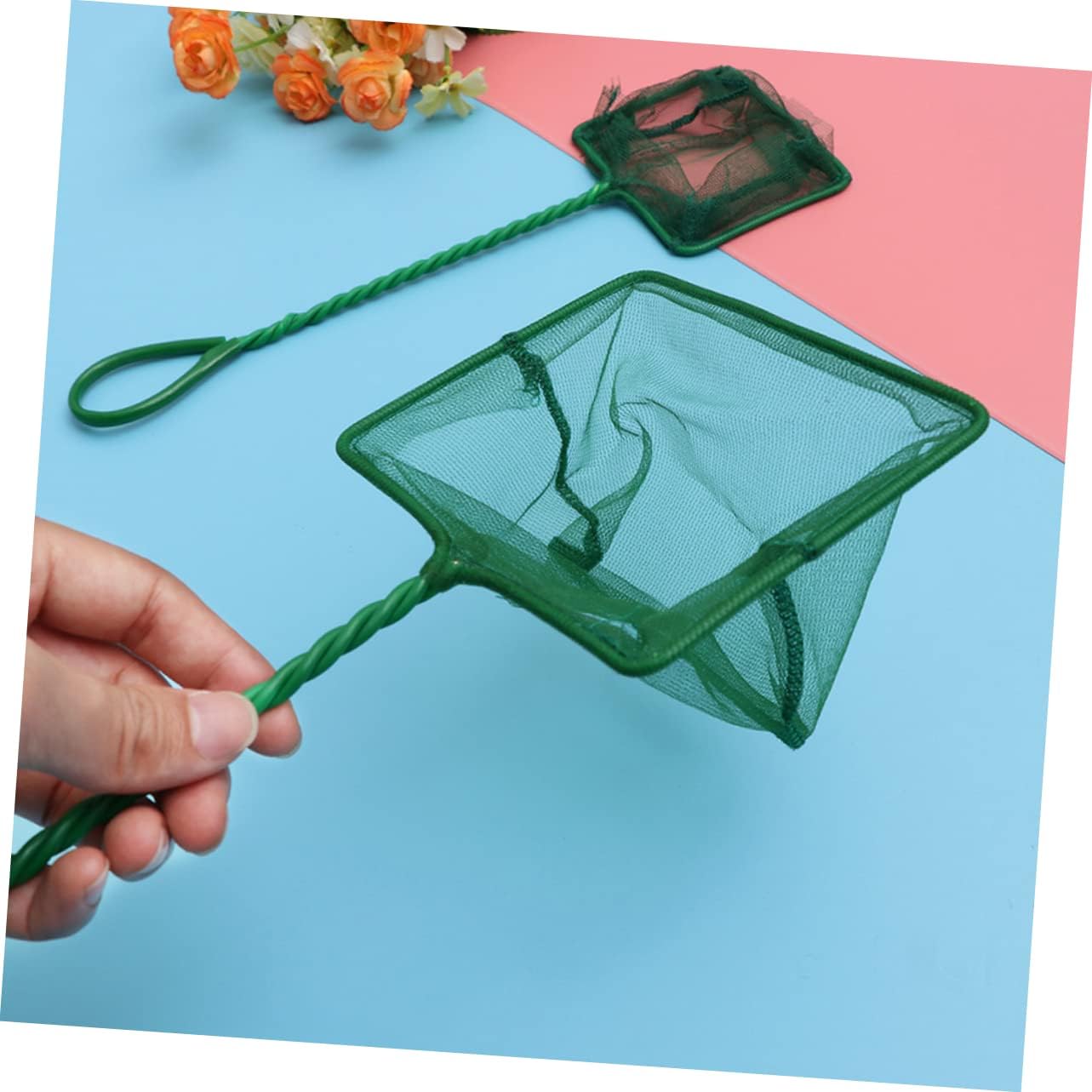 8 Pcs Fishnet Kids Fishing Net Aquarium Turtle Tank Cleaner Tools for Kids Swimming Pool Landing Net