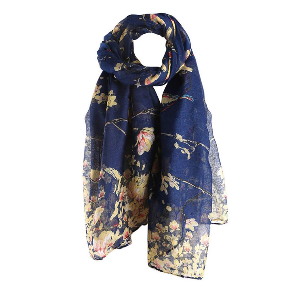 zhongqingshiKelly Poe Women's Chiffon Scarf Lightweight Fashion Sheer Scarfs Shawl Wrap Scarves(06)