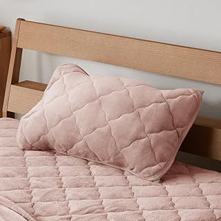 アイリスプラザ 枕パッド ミルキータッチ枕パッド 43×63cm うっとりとろけるようなタッチ感 洗濯機OK 保温性を実現 ぬくもりキープ 安心の低ホルムアルデヒド 静電気防止加工 特殊繊維糸と丁寧な加工方法 スモーキーピンク