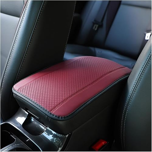 Miniatura 7 de Almohadilla para reposabrazos de automóvil, tapete de piel sintética para consola central de automóvil, funda de asiento para reposabrazos