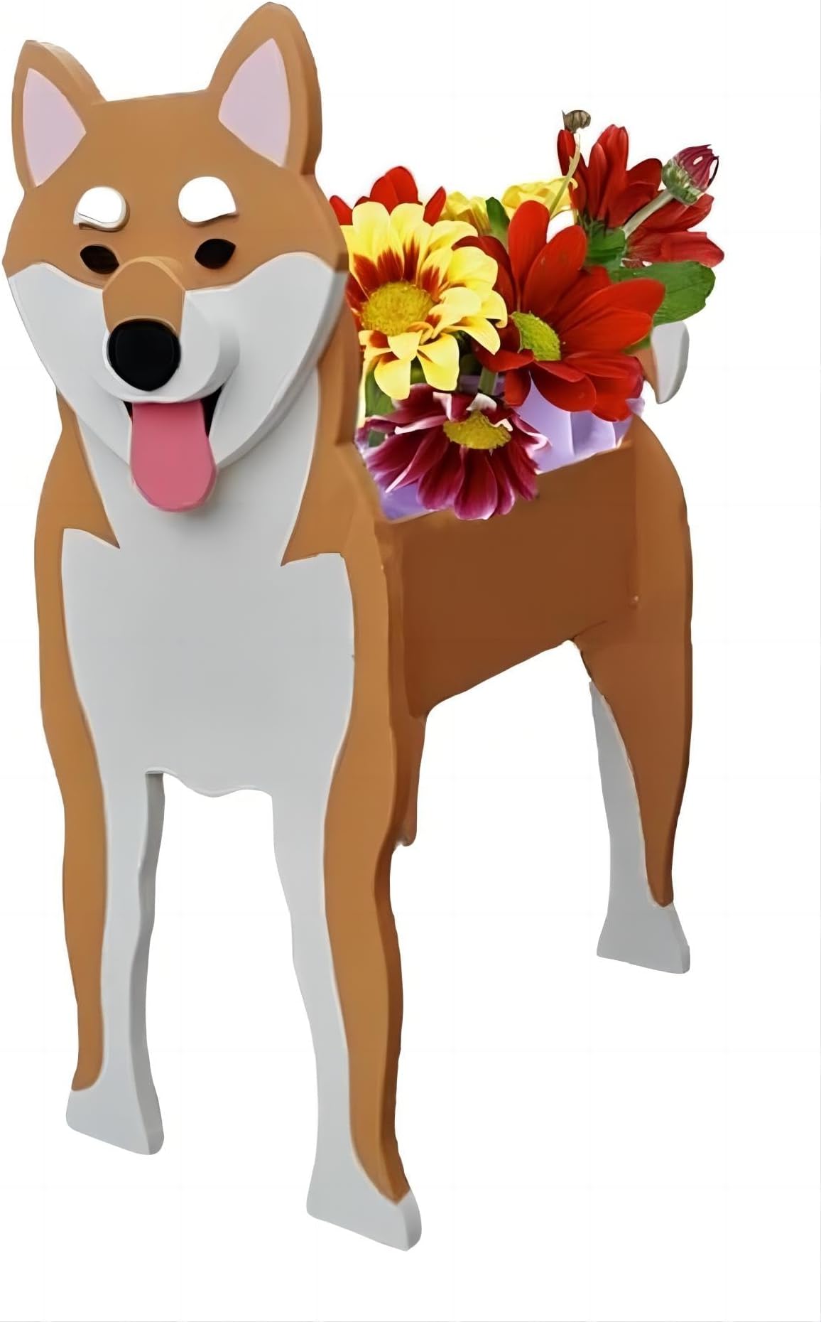 Shiba Inu Dog Planter, Cute Dog Plant Pot, Animal Shape Plant Containers, for Outdoor Indoor and Garden Decoration Plants