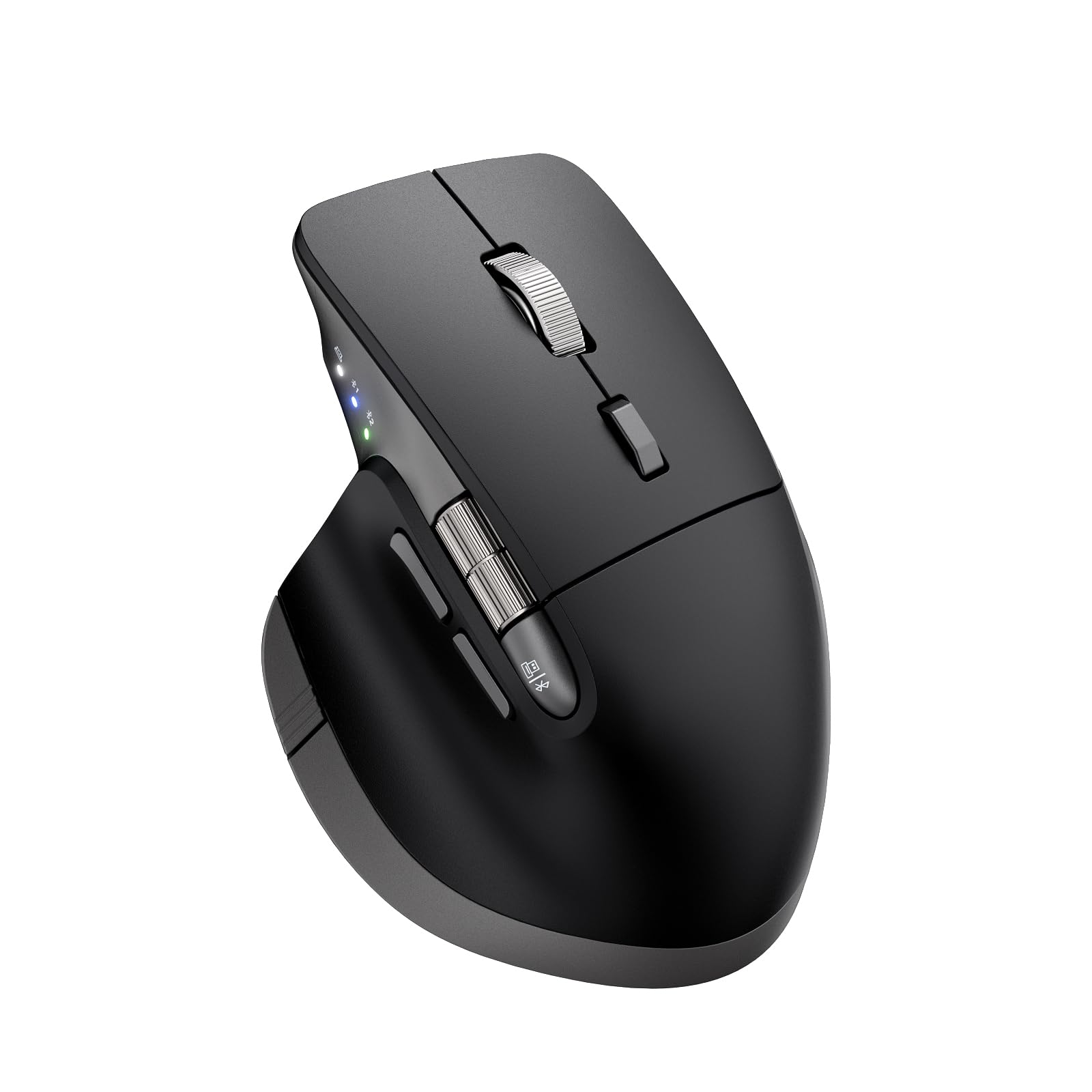 INFINMIND Ergonomic Wireless Bluetooth Mouse with 6 Programmable Buttons(Mac/Windows), Multi-Device, Flying Scroll & Side Wheel, 5 Level DPI, Rechargeable Silent Mice for Laptop, PC, Tablet, MacBook.-image-6