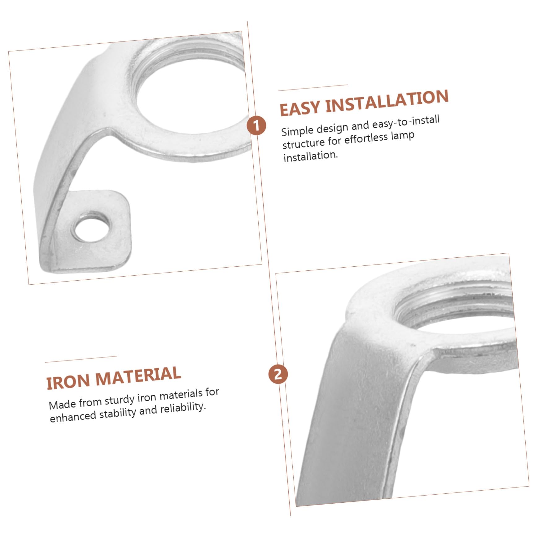 Silber Gu10 Lampenkopfhalterung für Reparatur 20 Stück Eisen