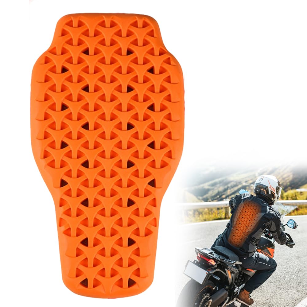 Espaldera Moto, 42*23cm Desmontables Protecciones Moto, CE-2 Ligero y Flexible, Insertable Protector de Espalda para Motocicletas,Todoterreno, Bicicletas de Montaña