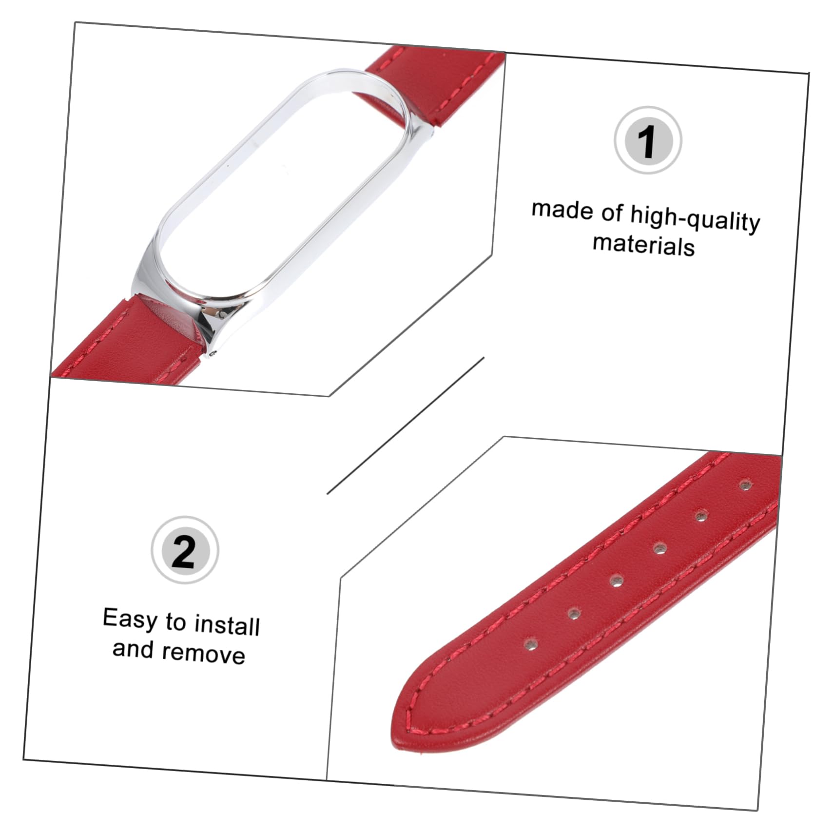 Gatuida 3Pcs Correa Reloj Inteligente Para Mujer Correa De Reloj De Liberación Rápida Reloj Digital Para Mujeres Relojes De Moda Para Mujeres Mi 5 Correa De Reloj 5 Mijo 5 Pulsera Piel