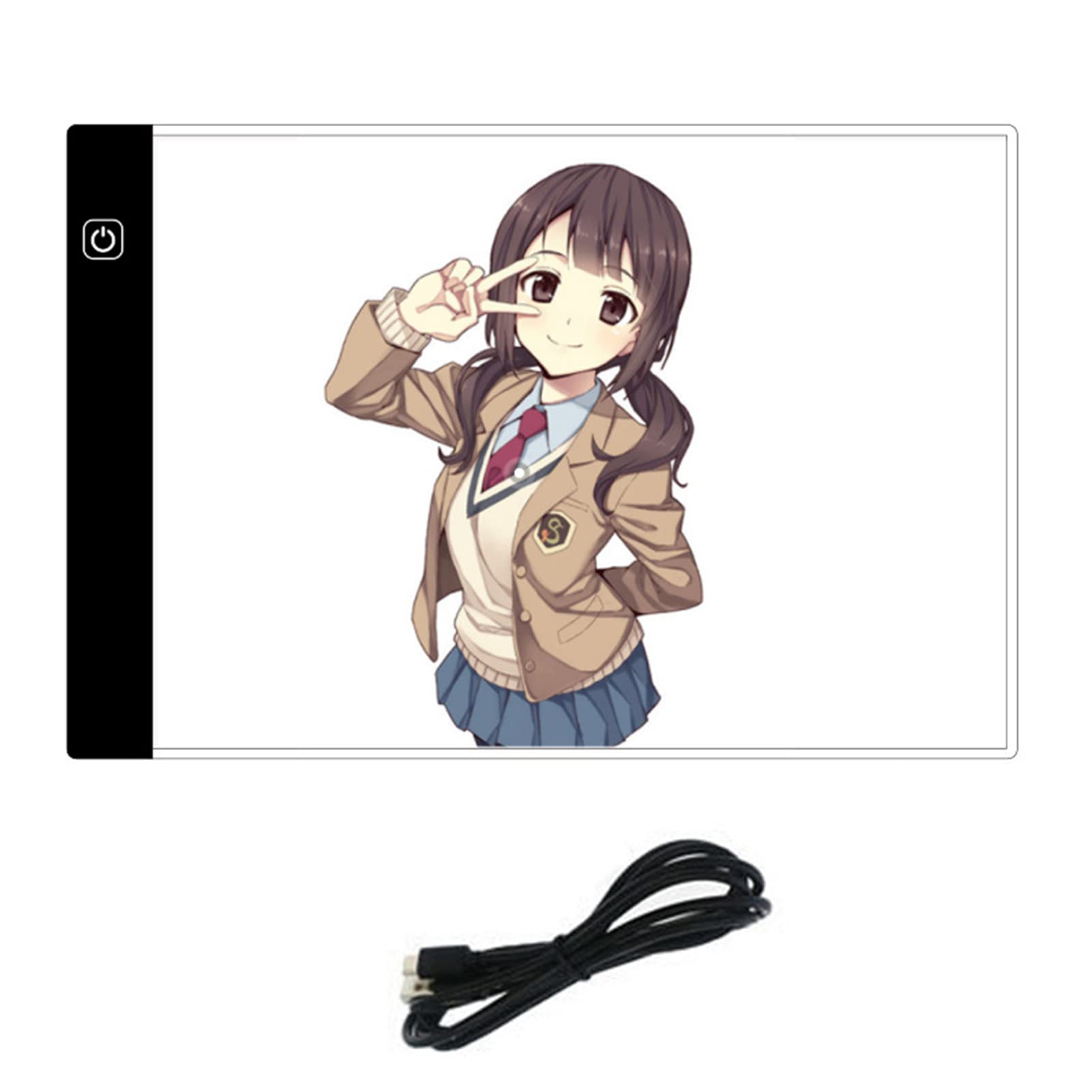 SWOZA4 LED Copy Board Ultra Thin Light Box Drawing Pad Tracing Table USB Brightness Adjustable for Artists, Animationdrawing, Sketching, Animation, X Ray Viewing