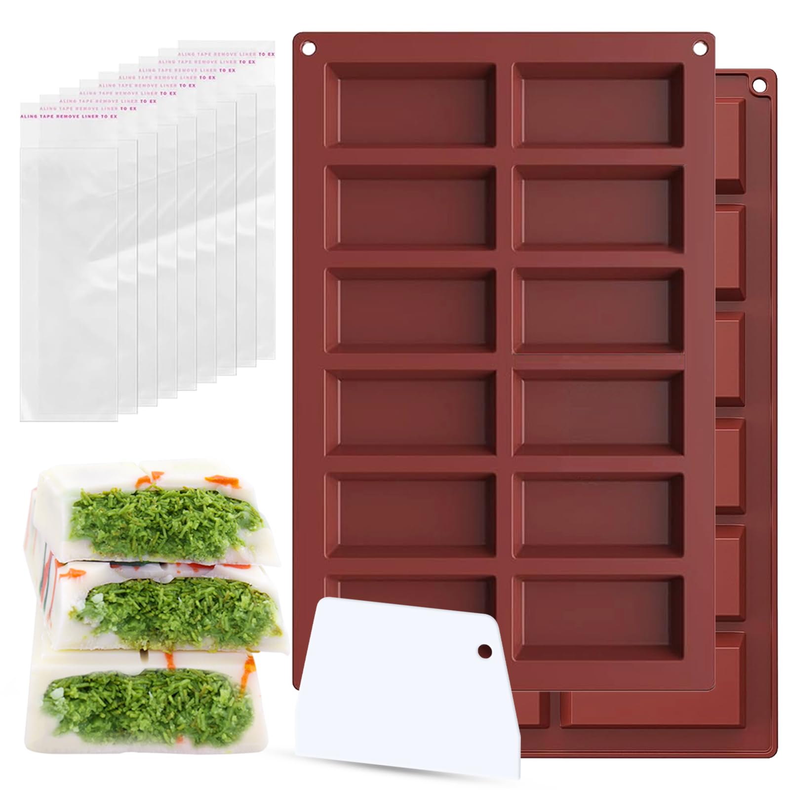 Stampo Tavoletta Cioccolatini 2 Stampi Per Cioccolato In Silicone - 20