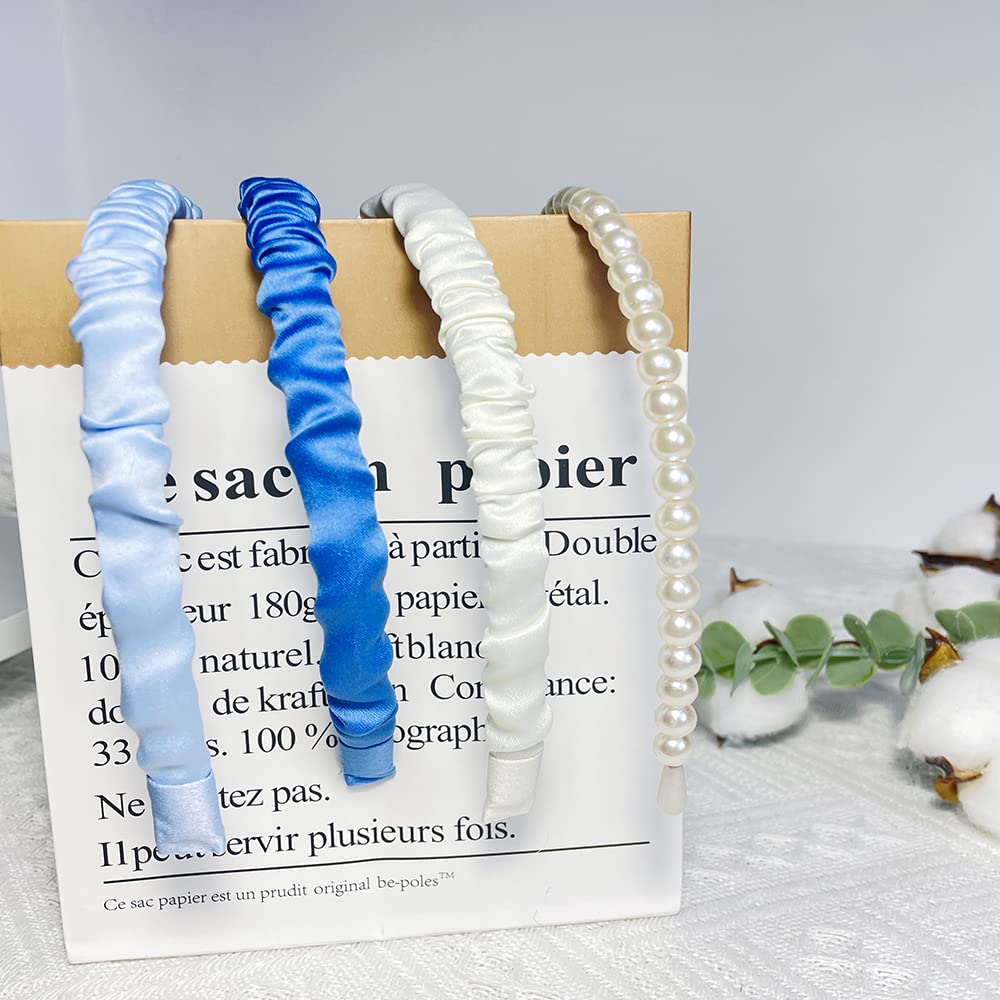 Amazon.com : Ooosonlu Fashion Headbands Pearl Hairband Non  display picture 2