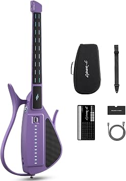 ENYA CYBER-G Smart Stringless Electric Guitar | Foldable Portable Travel Guitar with App-Connected Chord,Looper & Band Mode | Built-in Speaker/Drum Machine | Easy to Learn for Adults/Beginners