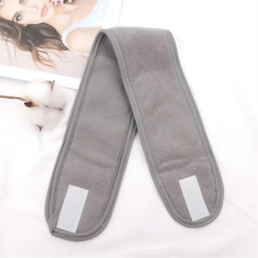 Juego de 3 diademas anchas ajustables para mujer, yoga, baño, ducha, maquillaje, lavado facial, cosméticos, accesorios (3 unidades, blanco)