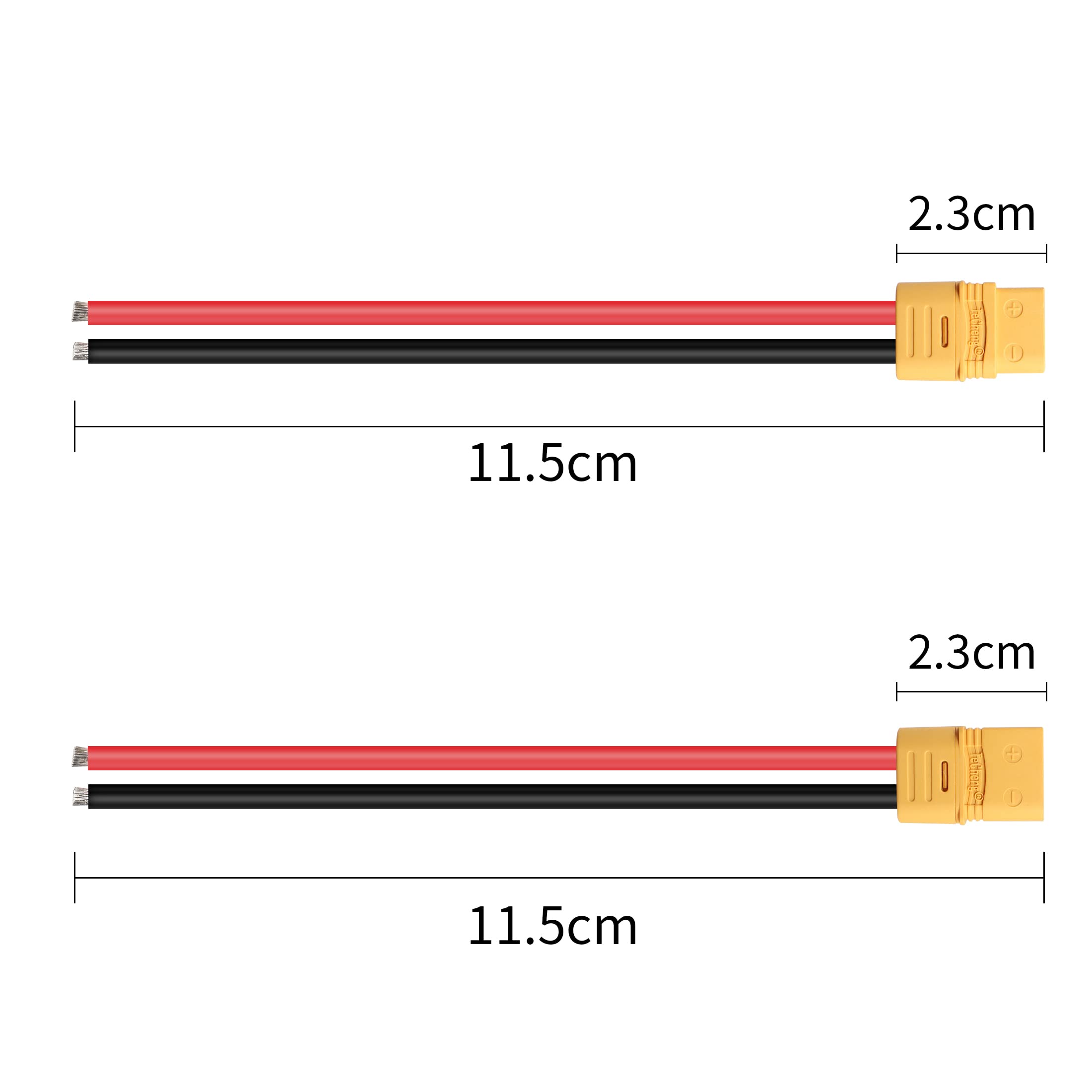 Conector Xt60 YACSEJAO 2 Pares De Conectores De Batería XT60H Hembra Y Macho, 12AWG, Latón Chapado En Oro, DC 500V, 30A, Amarillo, RC Drone Car Lipo Cargador De Batería ESC Xt60 Connector