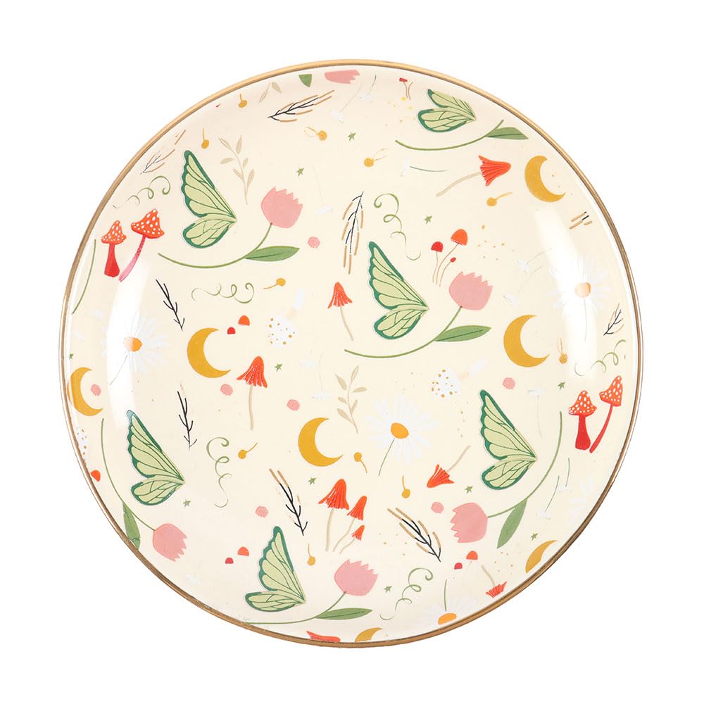 Something Different Wholesale Fairy Folklore Ceramic Trinket Dish | Whimsical Jewellery Plate | Cottagecore Accessory Tray