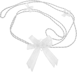 [Abaodam] 教会の結婚式のラッソロープ シンプルな結婚式のなげなわ 結婚ラッソ ファブリック 白い