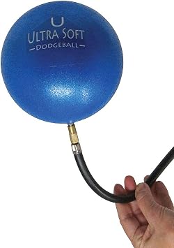 Ultra Soft 6 Dodge Balls with Pick-Proof Covers, Inflatable, 6-Pack, 6 Size, for Ages 12 Through Adult