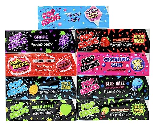 Pop Rocks Candy - 216 bolsas variedad 9 sabores miniatura 7