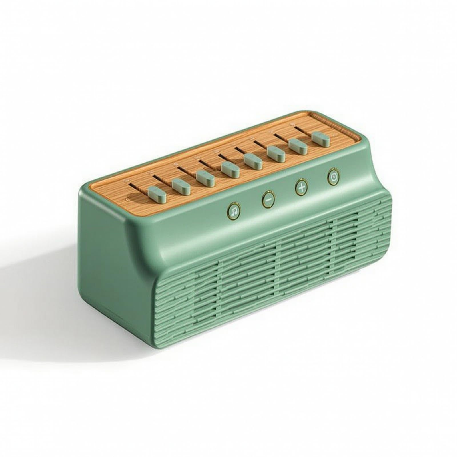 Machine à son Apaisant Constant Réglable Machine Sonore avec Bluetooth Apaisant Générateur son Constant pour Sommeil, Chambre, Vert Clair