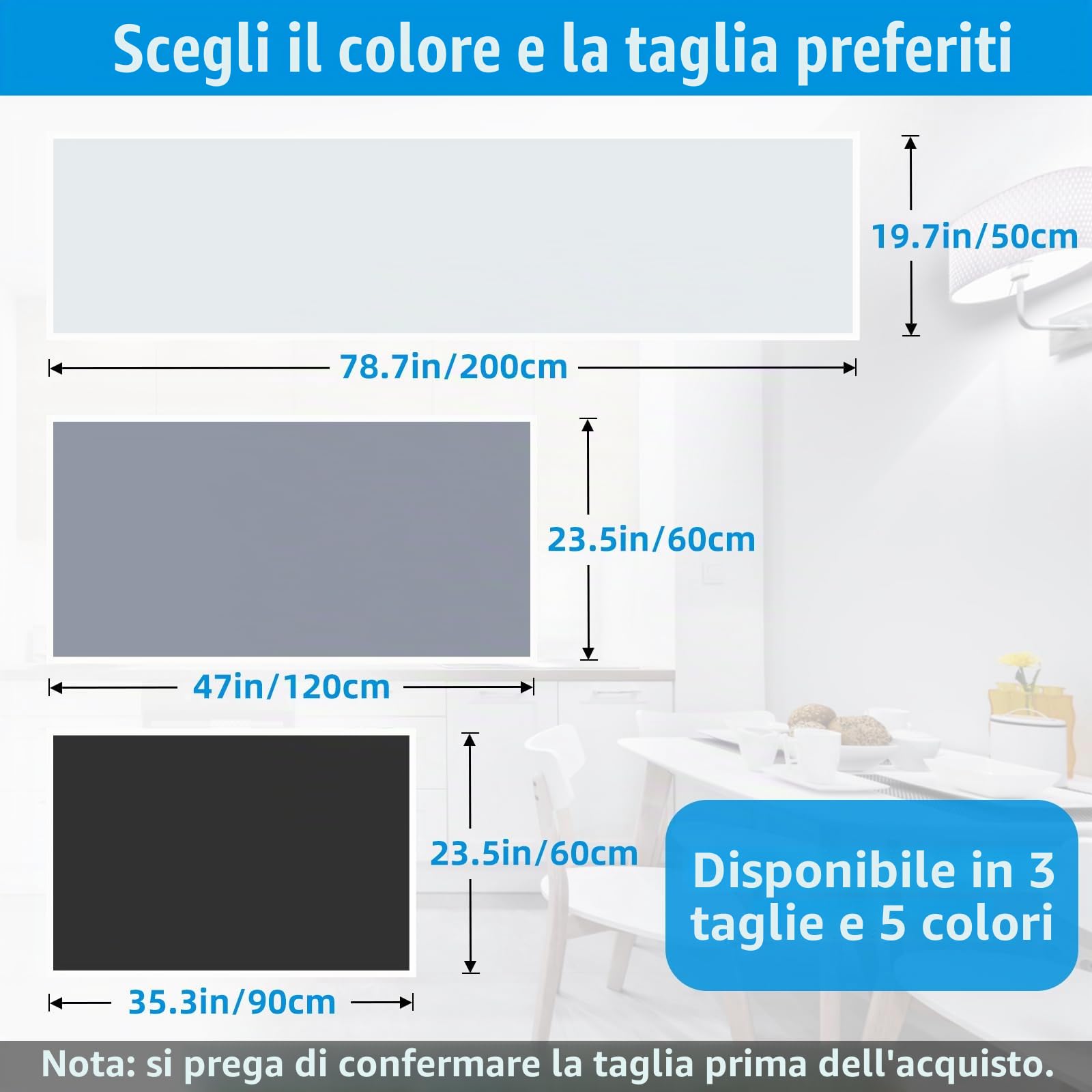 AECHY Tappetino in Silicone 90x60x0,2 cm, Resistente al Calore, Impermeabile, Multiuso, Antiaderente, Protezione per Tavolo, Bancone, Cucina, Lavabile, Nero