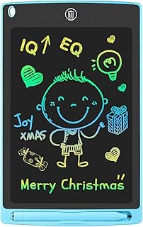 GUYUCOM Children's Drawing Board 8.5 Inches, Toy from 2 3 4 Years, Electronic Writing Board, Birthday and Christmas Gift for Boys (Blue)