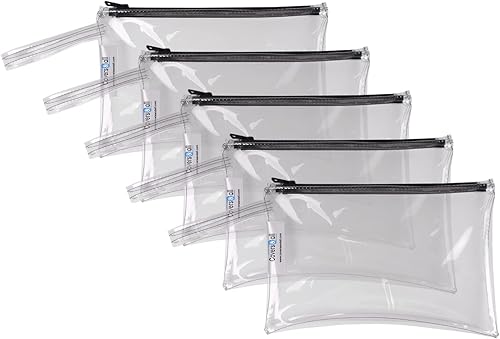 Miniatura 1 de Covers & all Bolsa de herramientas transparente, bolsa impermeable resistente de 18 onzas con cremallera resistente, multiusos para almacenamiento