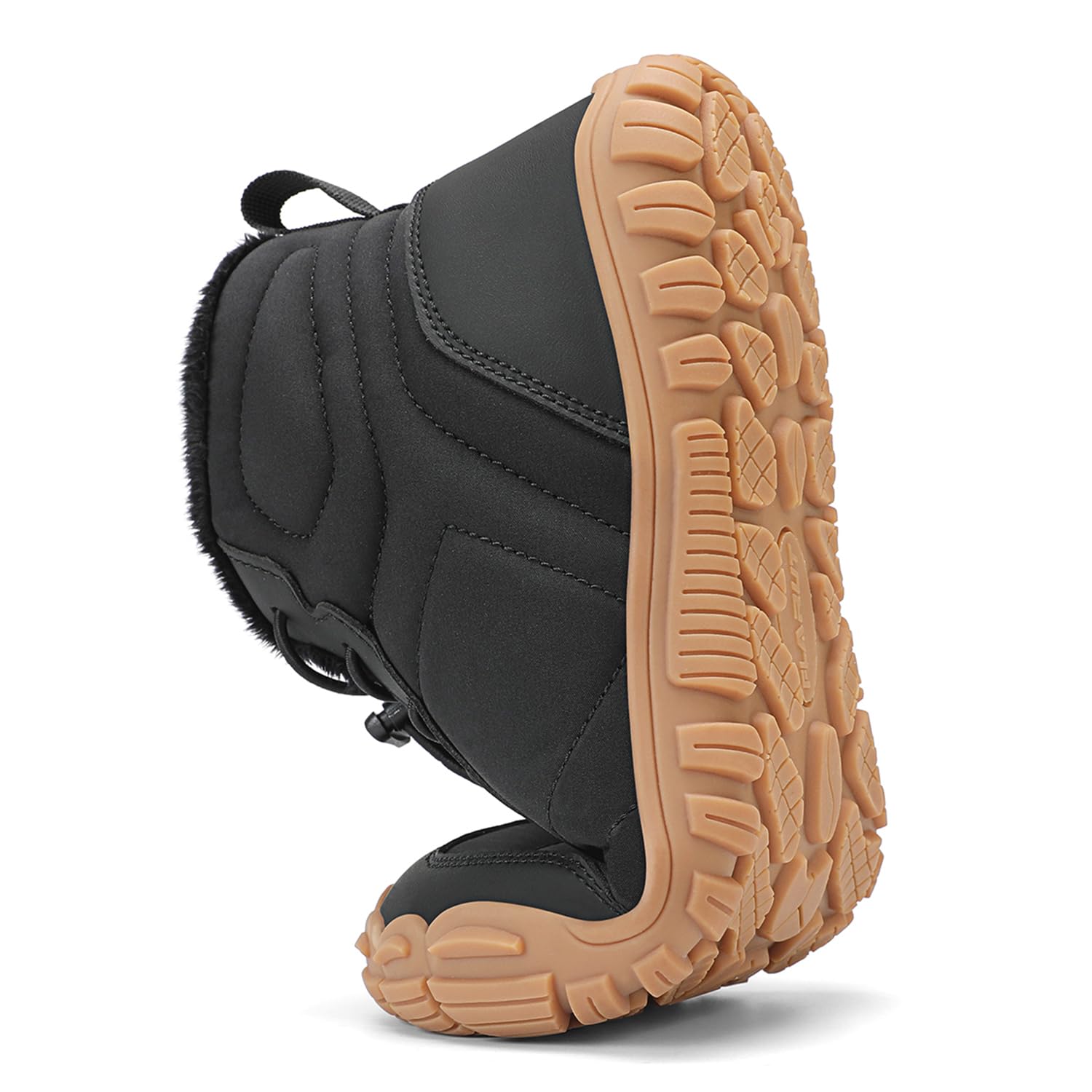 FLARUT Scarpe Invernali a Piedi Nudi Uomo Donna Barefoot Scarpe Foderate Caldo Scarpe a Punta Larga Resistenti all'acqua Scarpe da Trail Running Trekking InvernoStivali