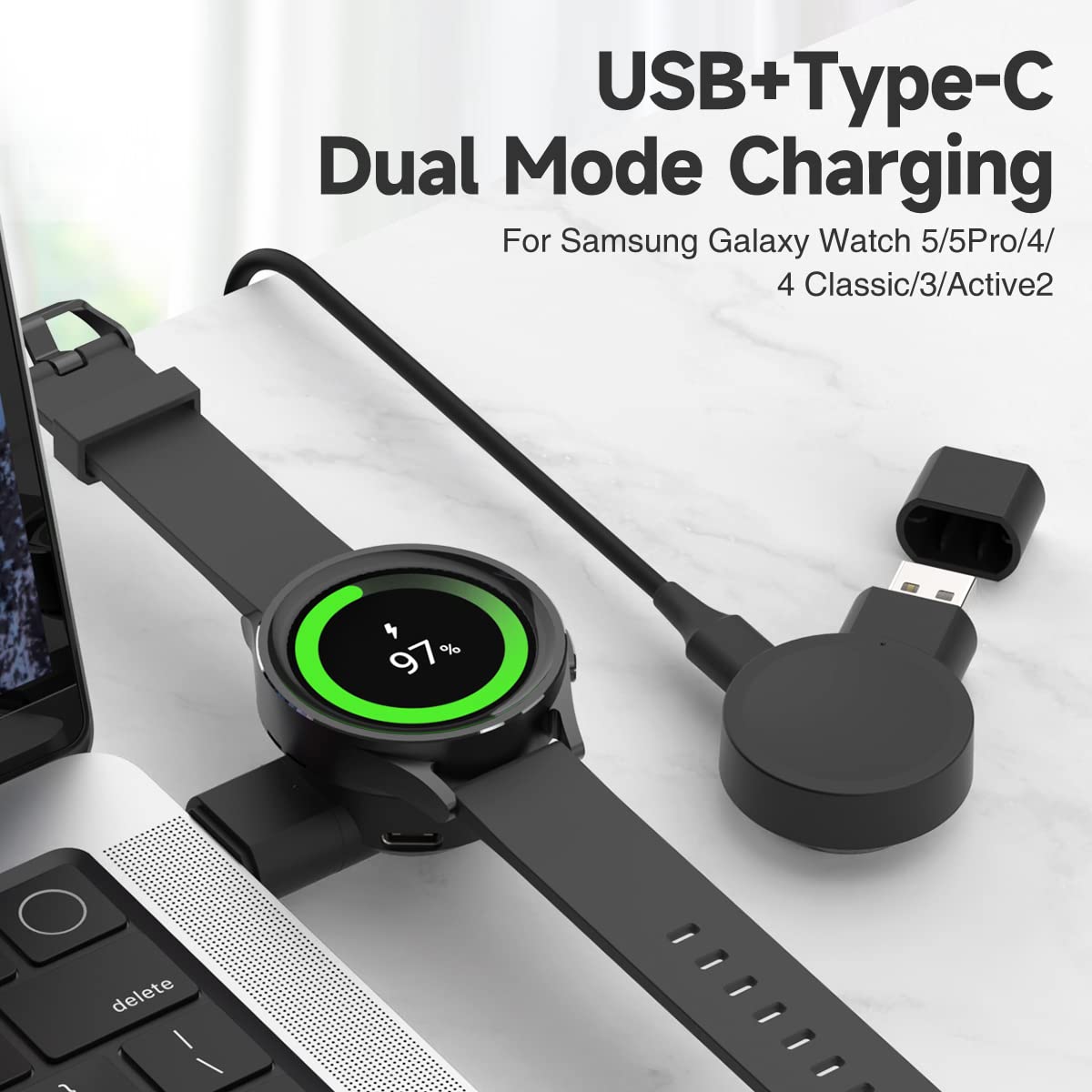 Amazon.co.jp: SIKAI CASE ポータブル Galaxy Watch 7用充電器