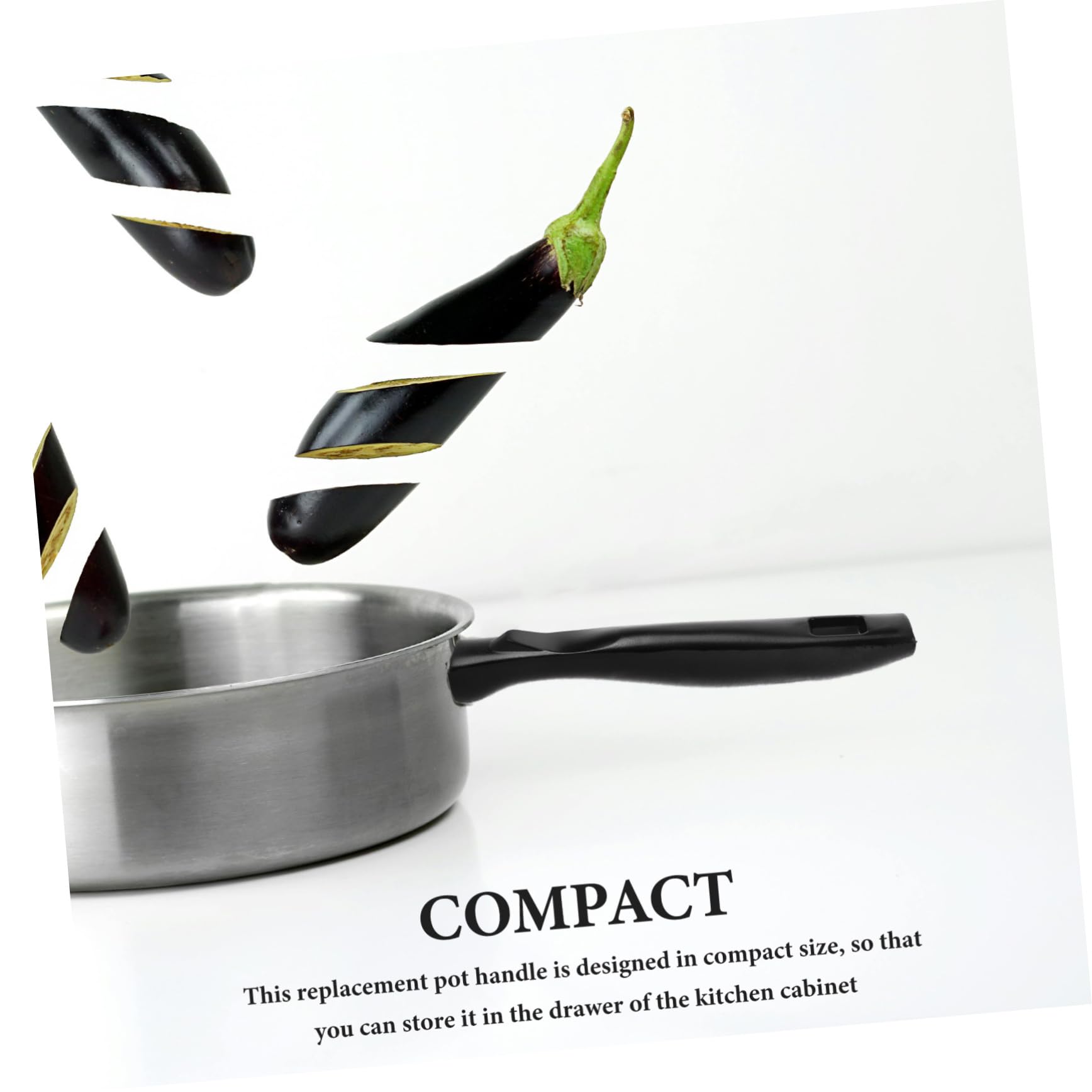 Cabilock 5 Piezas Accesorios para Mangos de Wok Asas de Cocina Mango de sartén Mango de Repuesto para sartén Asa para Olla Anti-Quemaduras empuñadura bateria de Cocina Mango de Olla General