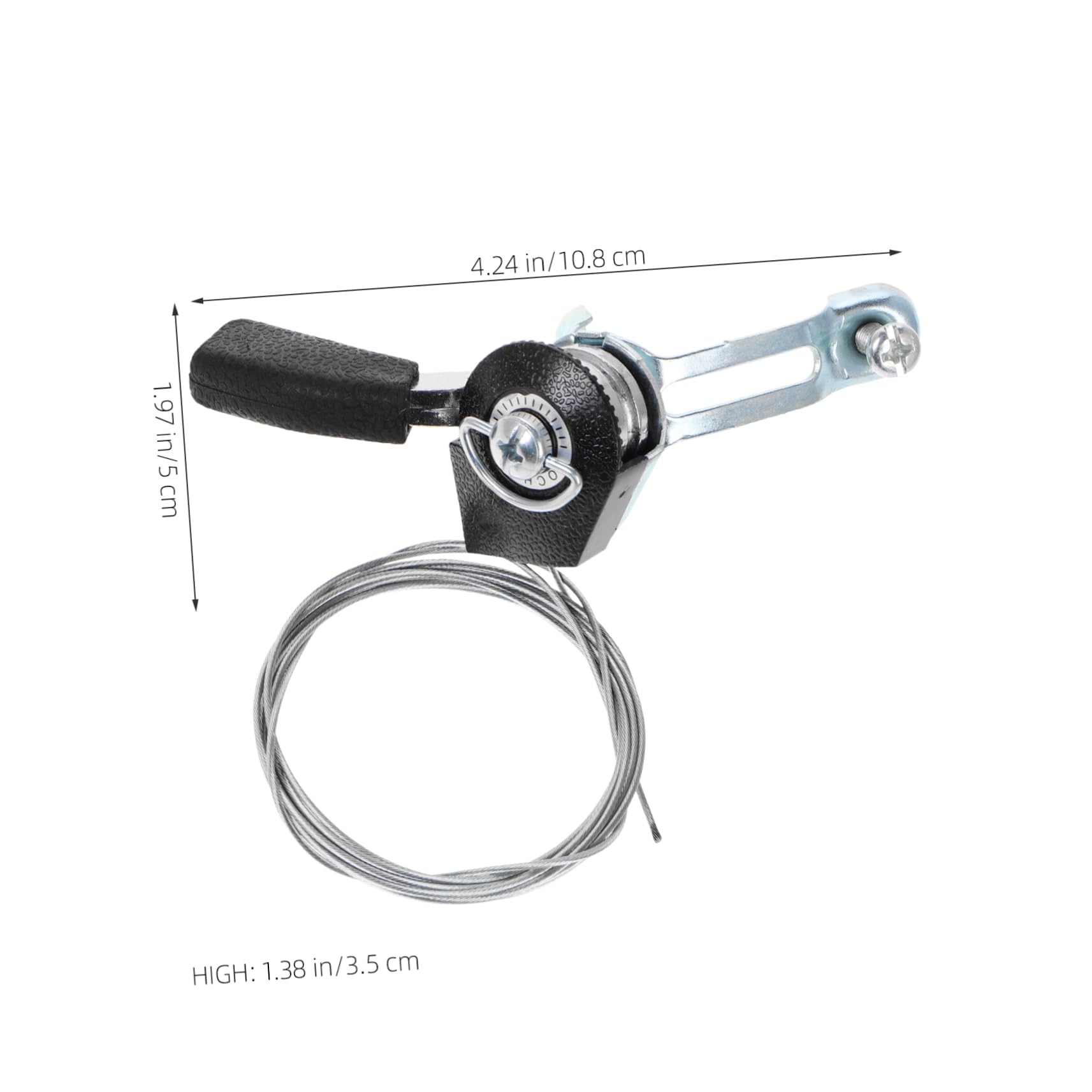 GAROZATION 1pair Thumb Throttle Control with Brake Cables for and Adjustable Lightweight Design for Enhanced Riding Ergonomic Grip for Comfort