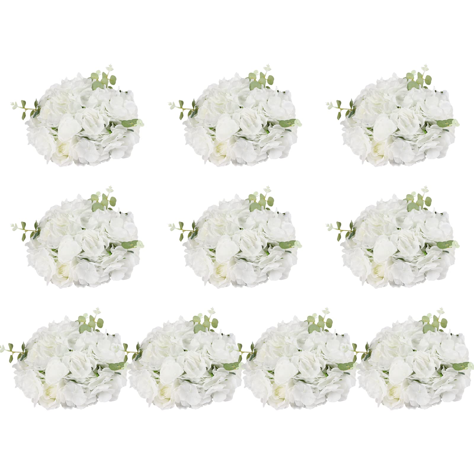 Arrangement de fleurs blanches pour table de mariage et fêtes de maison