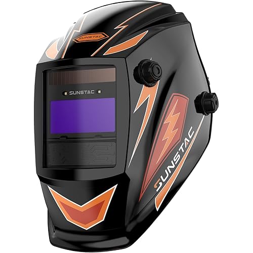 1/1/1/1 Optical Clarity Welding Helmet True Color Auto Darkening Welding Hood Wide Shade 4/9-13 for STICK MIG TIG Welding