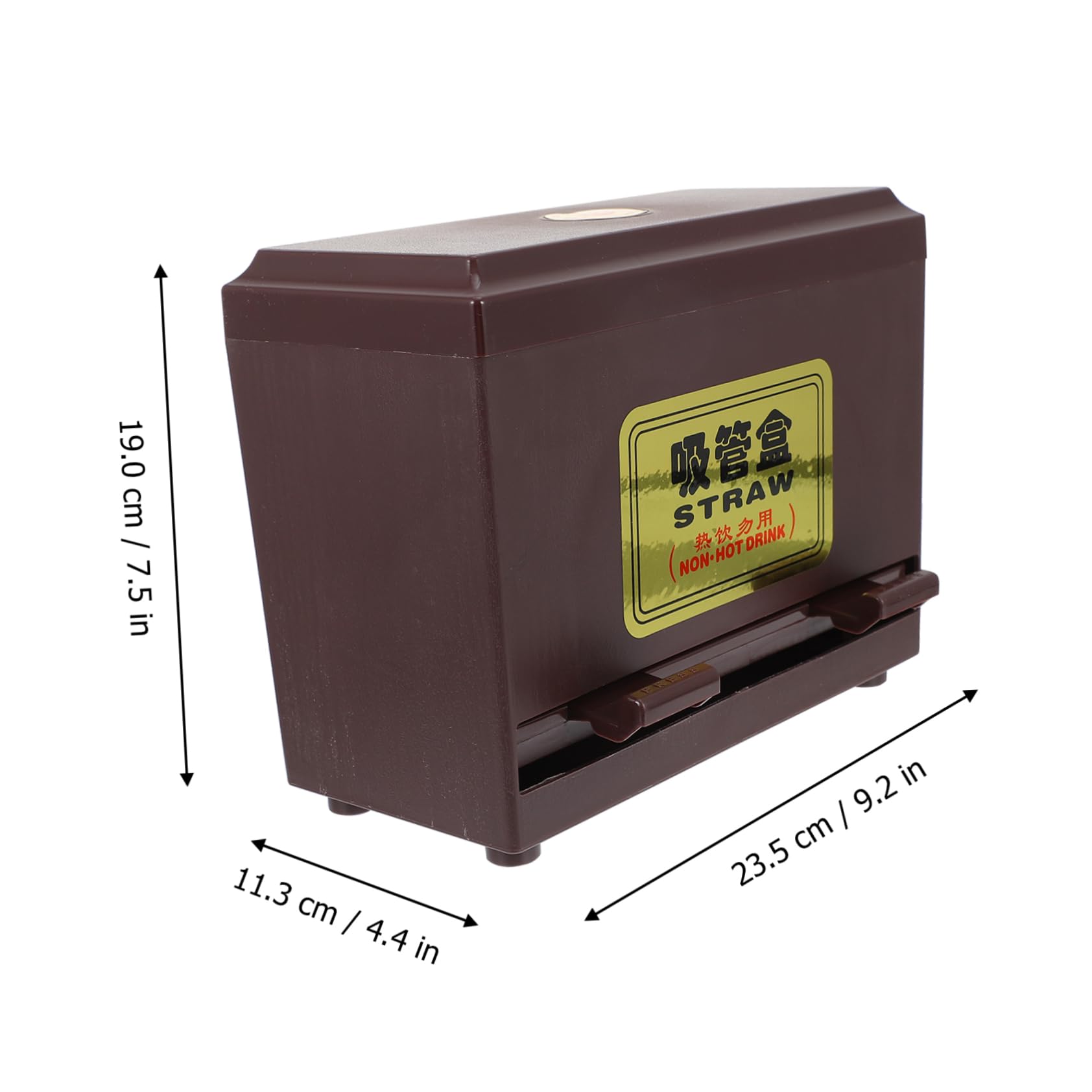 PRETYZOOM Plastic Straw Dispenser for Restaurant Outlet Straw Case Storage Box for Shop and Snack Bar Compact Design