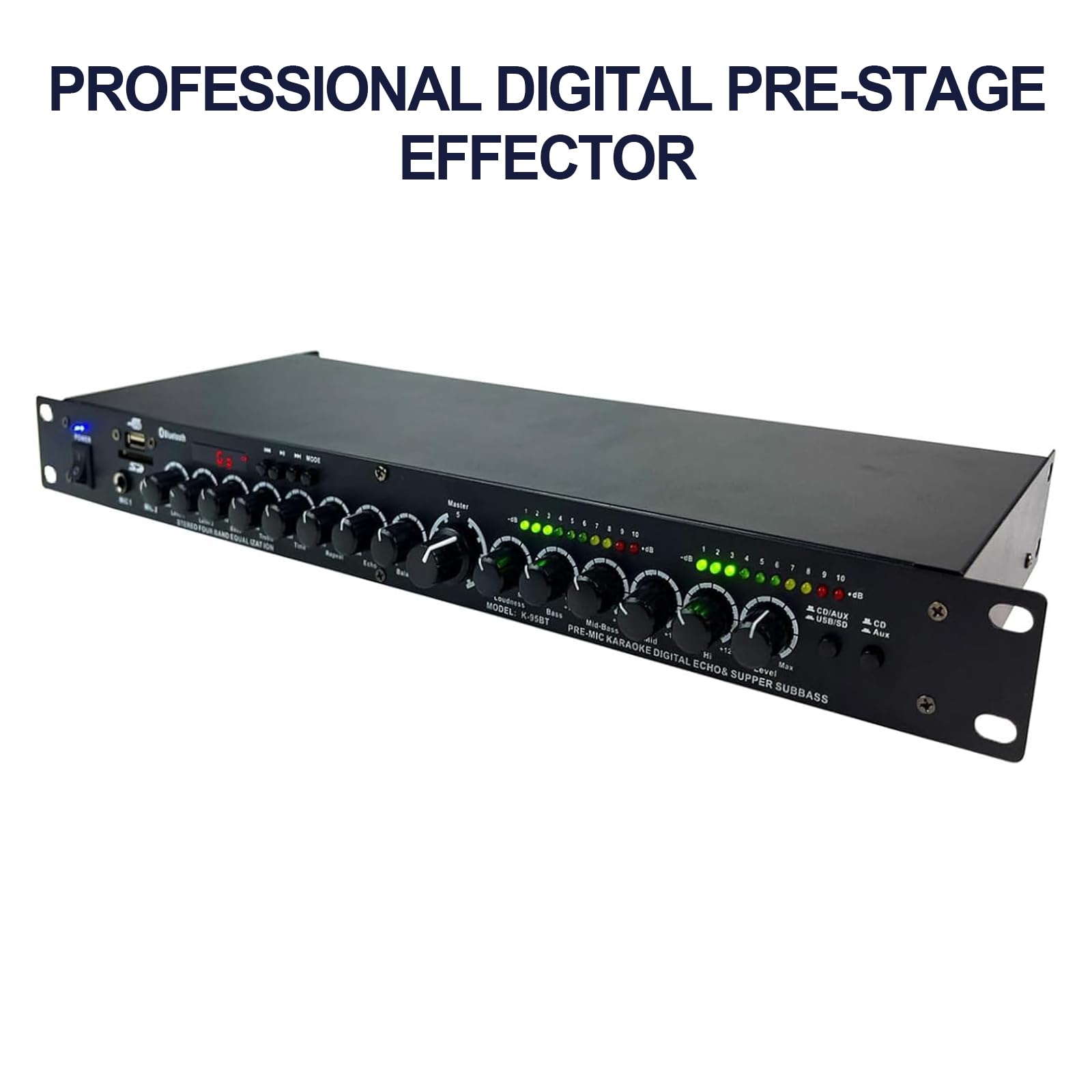 Profesjonalny cyfrowy procesor efektów do KTV, anty-larsenowy procesor audio, przedwzmacniacz, zakres częstotliwości 20 Hz-20 kHz, do profesjonalnych KTV, występów lub rozrywki domowej