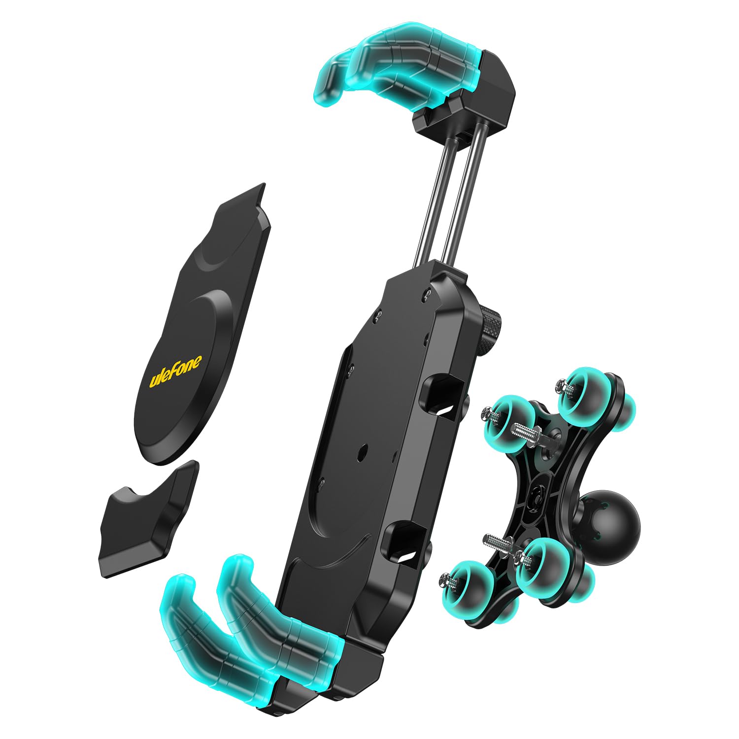 Ulefone Armor Mount Max UAN02, Supporto per Tablet per Camion e Auto, da Applicare sui Parabrezza e Superfici Lisce, Compatibile con Armor Pad, e Telefoni Mobile con una Larghezza 14,25 cm e 21,75cm