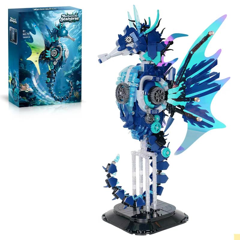 希少★スチュワートマスコウィッツ作SeaHorseシーホース限定54/350 Amazon.com: GXJTYYBS Mechanical Seahorse Building Set, 1003-Piece
