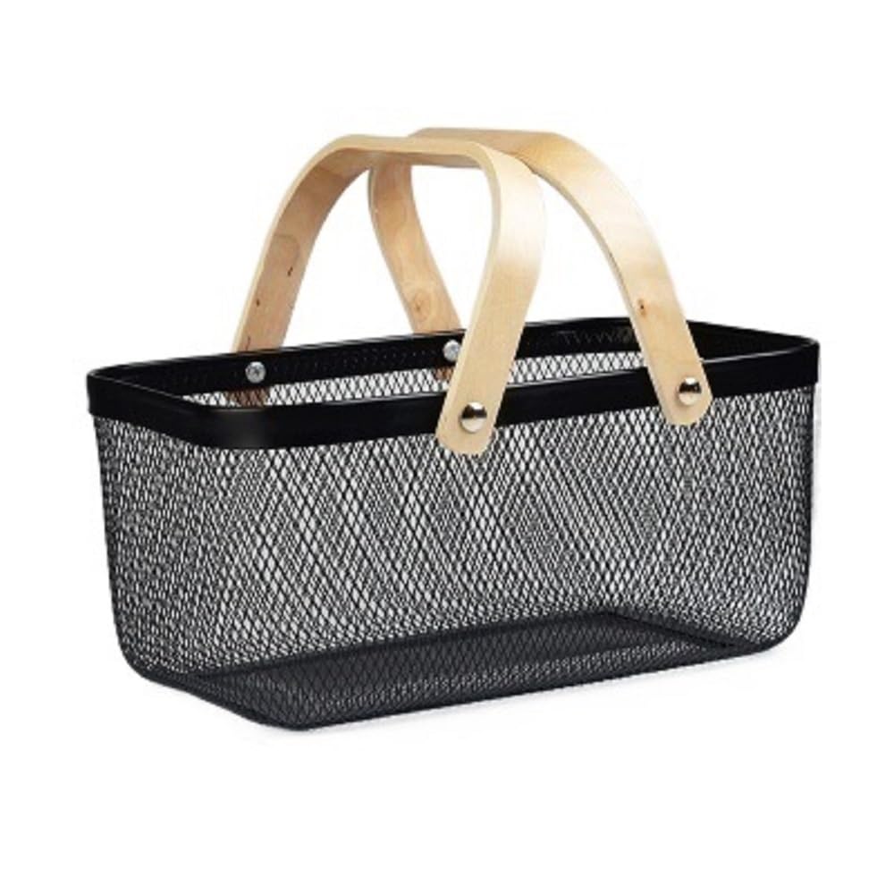 Basket Storage Box Kitchen Wrought Iron Small Toy Snack Desktop Sundries Cosmetics Home Oversized Clothing