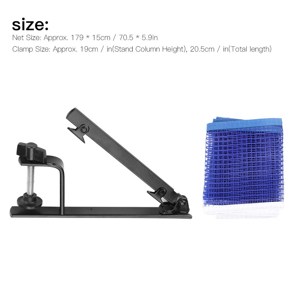 Rete da pong portatile con morsetto in metallo Accessorio per set da pong