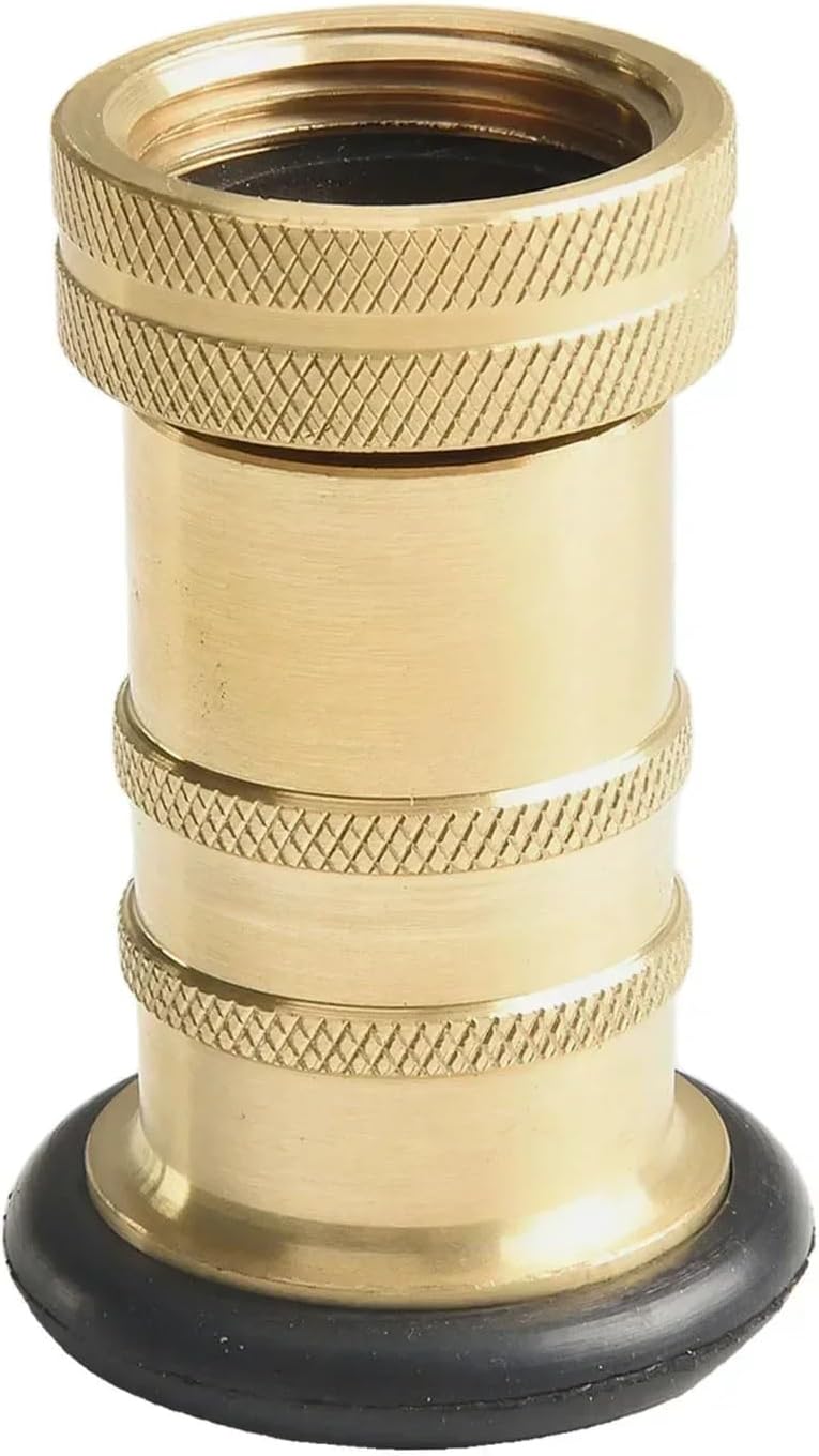 1Pcs 1inch NH/NST Fire Hose Nozzle - Heavy Duty Brass Female Adjustable Spray Nozzle